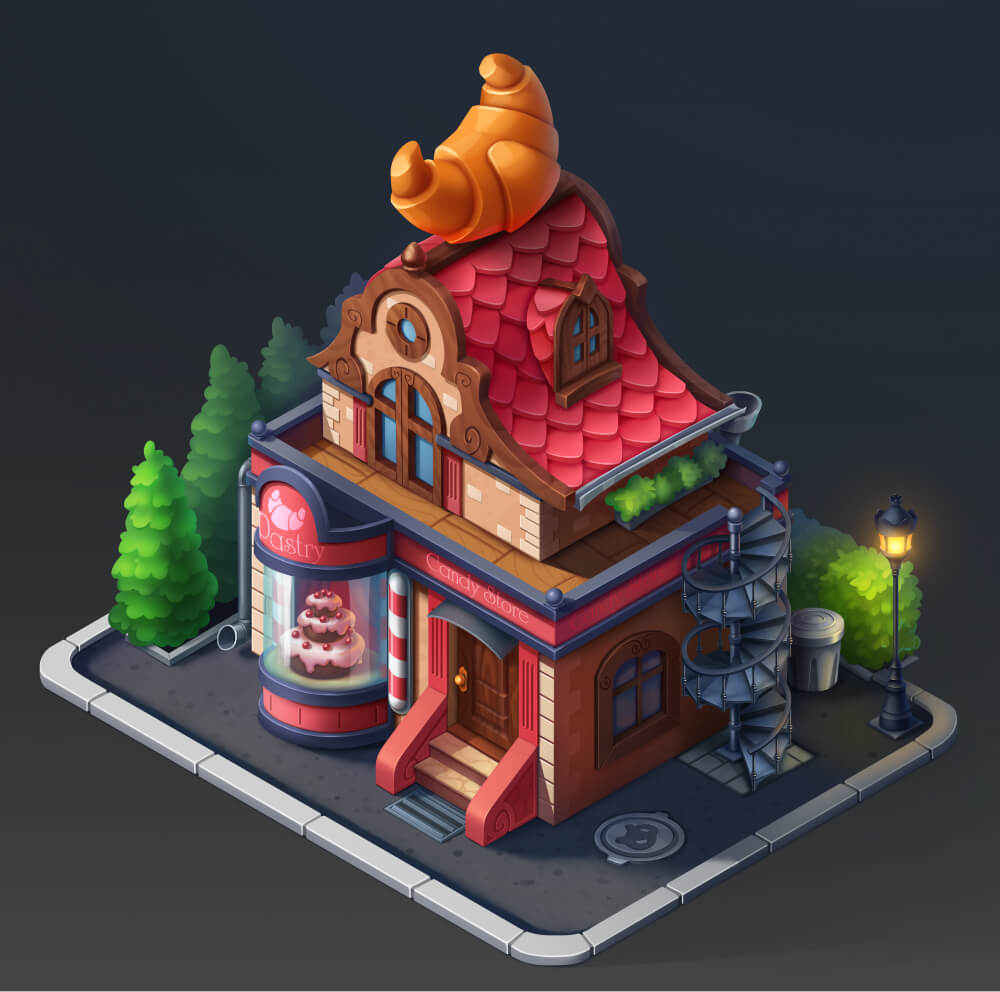 2D Building Design for Casual Game