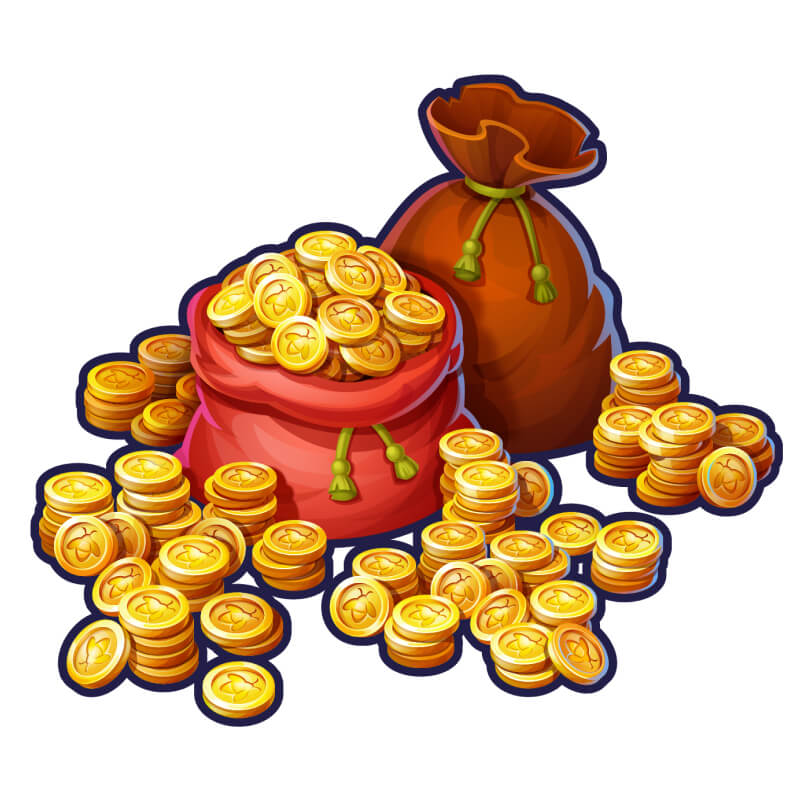 2D Coins Artwork Design