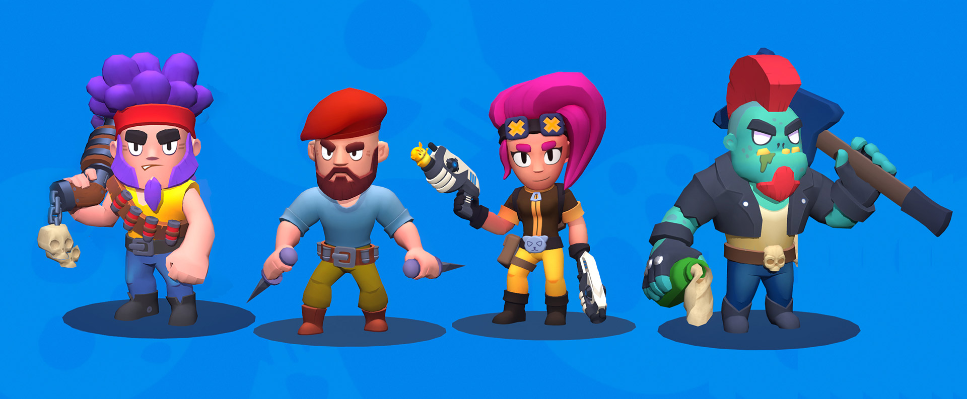 Battlers Cartoon Game characters design
