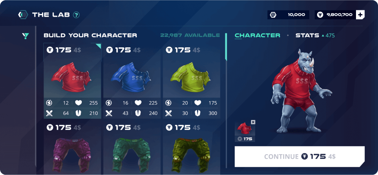 NFT Islands Game UI Design